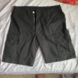 Black Cargo Shorts